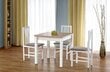 Išskleidžiamas stalas Halmar Gracjan, ąžuolo/baltos spalvos kaina ir informacija | Virtuvės ir valgomojo stalai, staliukai | pigu.lt