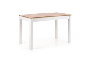 Обеденный стол Halmar Ksawery, дубовый / белый цвет цена и информация | Кухонные и обеденные столы | pigu.lt
