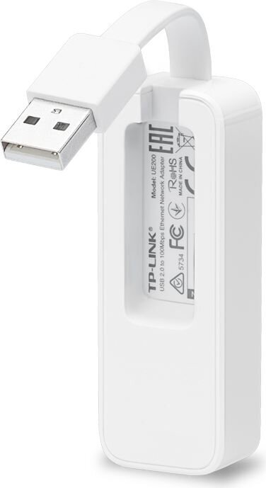 TP-Link UE200 karta sieciowa Ethernet 100Mb/s do USB 2.0 kaina ir informacija | Adapteriai, USB šakotuvai | pigu.lt
