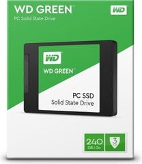 Western Digital Green 240GB SATA3 (WDS240G1G0A) цена и информация | Внутренние жёсткие диски (HDD, SSD, Hybrid) | pigu.lt