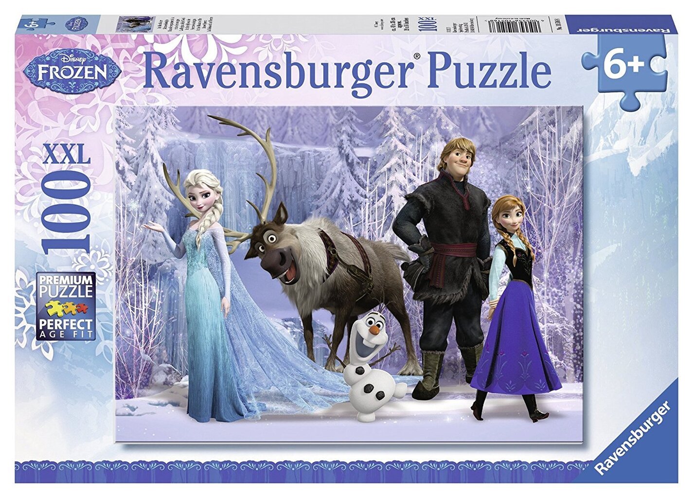 Dėlionė Ravensburger In the Realm of the Snow Queen Ledo Šalis (Frozen), 100 d kaina ir informacija | Dėlionės (puzzle) | pigu.lt