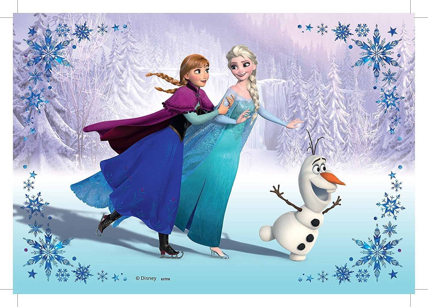 Dėlionių rinkinys Ravensburger Ledo šalis (Frozen) Seserys 2x24 detalės, 091157 kaina ir informacija | Dėlionės (puzzle) | pigu.lt