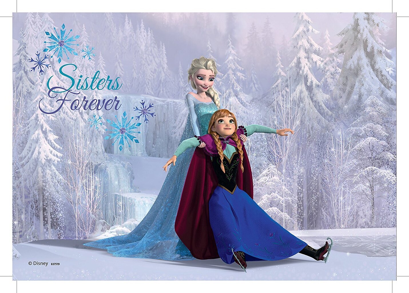 Dėlionių rinkinys Ravensburger Ledo šalis (Frozen) Seserys 2x24 detalės, 091157 kaina ir informacija | Dėlionės (puzzle) | pigu.lt