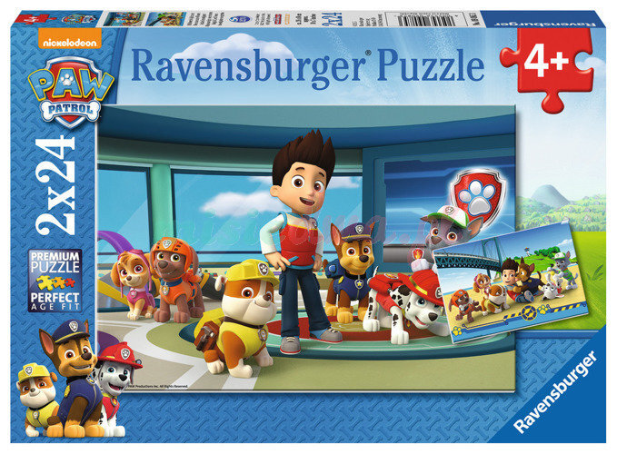 Dėlionė Ravensburger Paw Patrol (Šunyčiai Patruliai)2x24 detalių, 90853 цена и информация | Dėlionės (puzzle) | pigu.lt