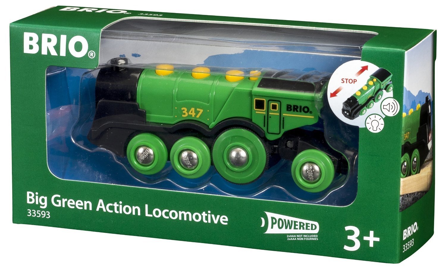 Žaislinis didelis žalias garvežys Brio, 33593, 3 m.+ kaina ir informacija | Žaislai berniukams | pigu.lt