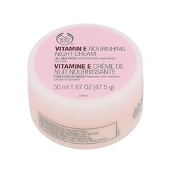 Увлажняющий ночной крем для лица The Body Shop Vitamin E, 50 мл цена и информация | Кремы для лица | pigu.lt