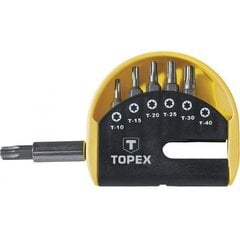 Atsuktuvo antgaliai su laikikliu Topex, 7 vnt. kaina ir informacija | Mechaniniai įrankiai | pigu.lt