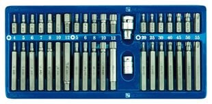 Antgalių rinkinys 40 vnt. HEX, TORX, SPLINE, CrV Vorel kaina ir informacija | Vorel Santechnika, remontas, šildymas | pigu.lt