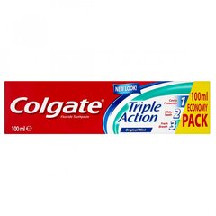 Dantų pasta Colgate Triple Action 100 ml kaina ir informacija | Dantų šepetėliai, pastos | pigu.lt