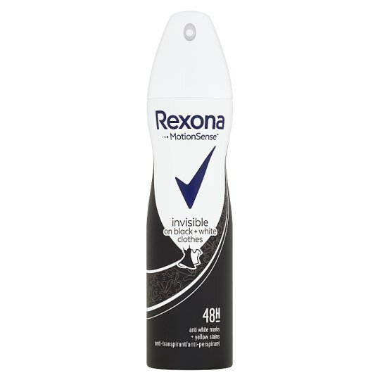 Purškiamas dezodorantas antiperspirantas Rexona Invisible on black + white clothes moterims 150 ml kaina ir informacija | Dezodorantai | pigu.lt