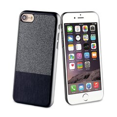 Apple iPhone 7 Glitter case by Muvit Black kaina ir informacija | Telefono dėklai | pigu.lt