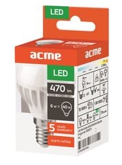 Лампочка ACME LED Mini Globe E27, 6 Вт цена и информация | Электрические лампы | pigu.lt