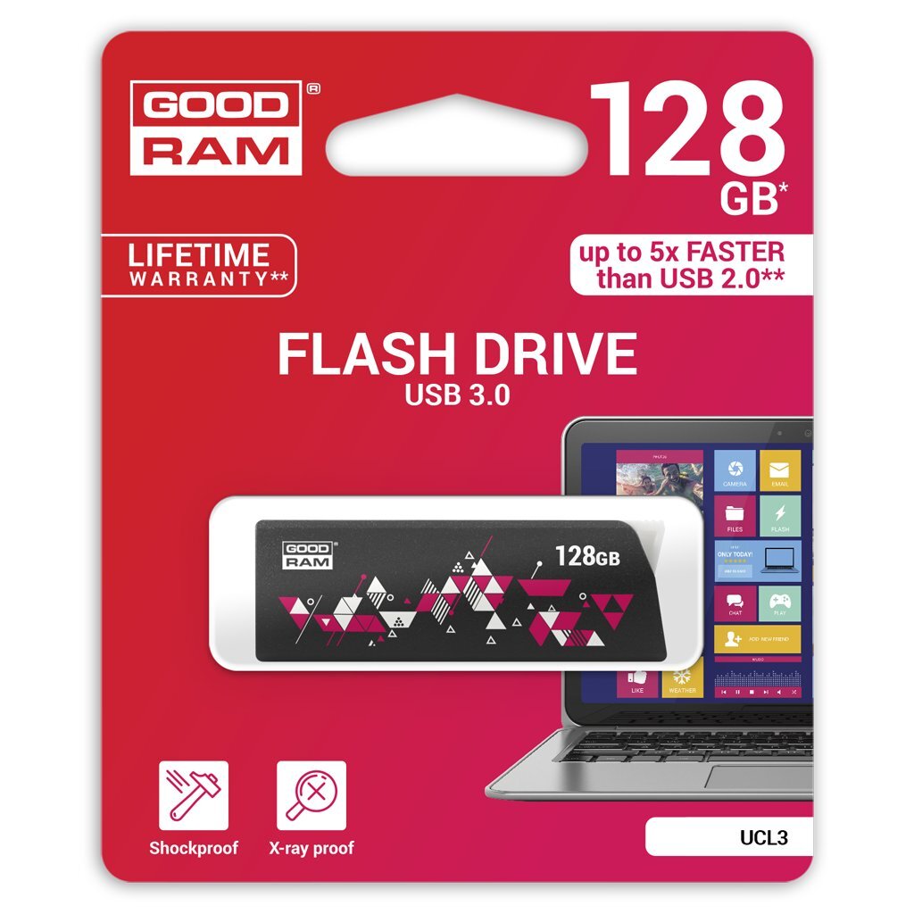 Goodram UCL3 128GB 3.0 kaina ir informacija | USB laikmenos | pigu.lt
