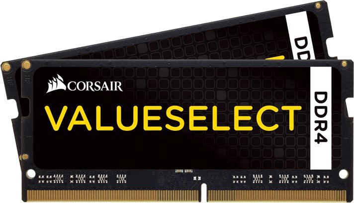 Corsair DDR4 SODIMM 2x4GB 2133MHz CL15 (CMSO8GX4M2A2133C15) kaina ir informacija | Operatyvioji atmintis (RAM) | pigu.lt