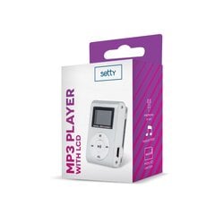 Setty Metal Clip MP3, Pilka kaina ir informacija | MP3 grotuvai | pigu.lt