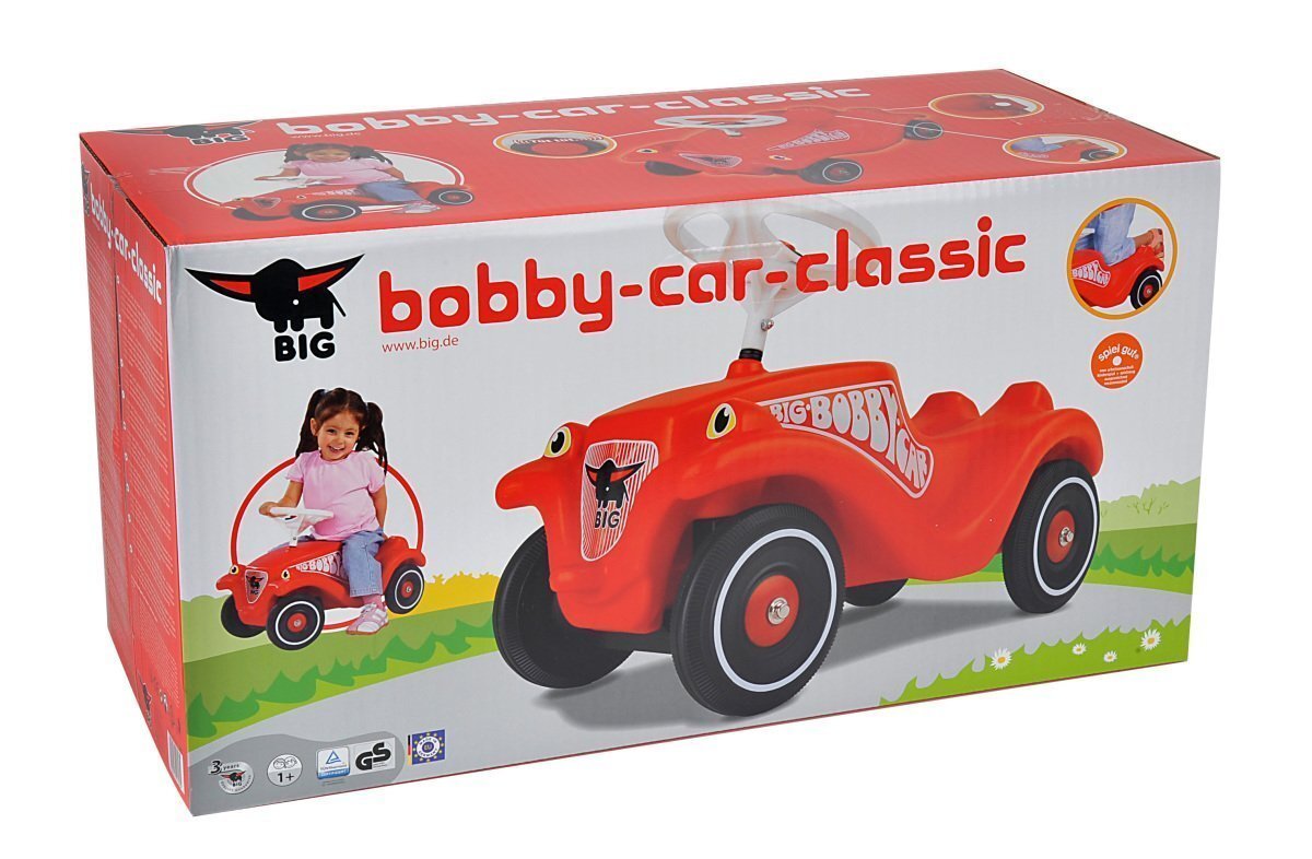 Mašinėlė-paspirtukas Big Bobby Car, raudona цена и информация | Žaislai kūdikiams | pigu.lt