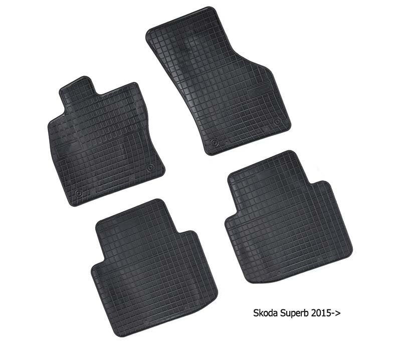 Guminiai kilimėliai Skoda Superb III 2015-> kaina ir informacija | Modeliniai guminiai kilimėliai | pigu.lt