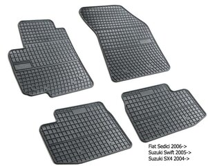  Резиновые коврики Suzuki SX4 I 2006-2013 цена и информация | Модельные резиновые коврики | pigu.lt
