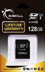 Карта памяти G.Skill SDXC 128 GB, класс 10 UHS-I цена и информация | Карты памяти для телефонов | pigu.lt