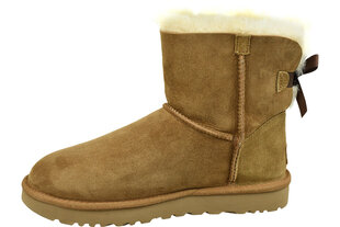 Žieminiai batai UGG Mini Bailey Bow II (1016501), rudi kaina ir informacija | Aulinukai, ilgaauliai batai moterims | pigu.lt