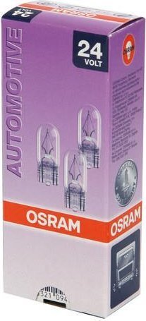 Automobilio lemputė Osram W3W 24V 3W kaina ir informacija | Automobilių lemputės | pigu.lt