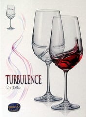 Бокалы для вина Bohemia Turbulenc, 2 шт цена и информация | Стаканы, фужеры, кувшины | pigu.lt