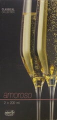 Bohemia šampano taurės Amoroso, 2 vnt kaina ir informacija | Taurės, puodeliai, ąsočiai | pigu.lt
