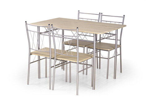 Комплект мебели для столовой Halmar Faust, дубовый цвет цена и информация | Комплекты мебели для столовой | pigu.lt