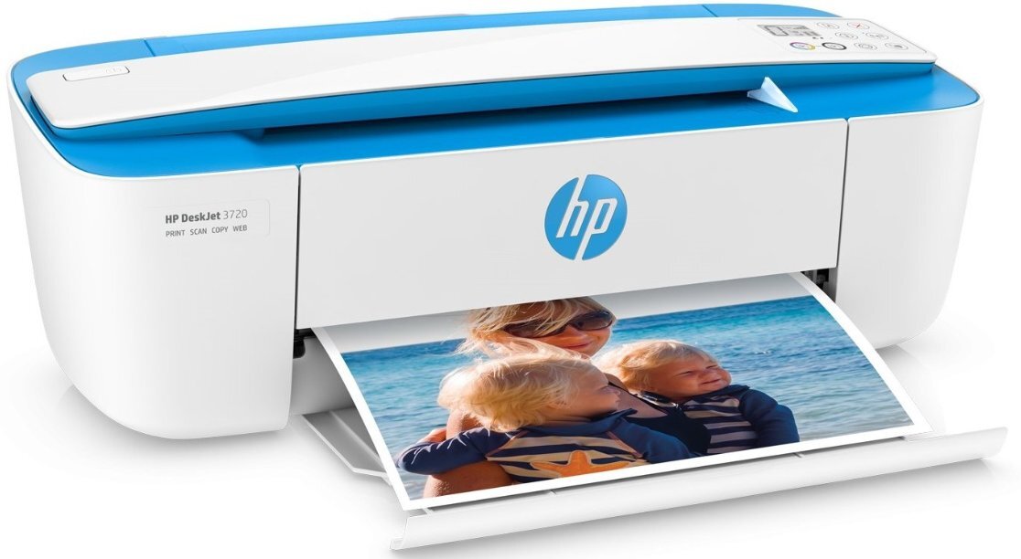 HP DeskJet 3720 rašalinis spalvinis daugiafunkcis įrenginys цена и информация | Spausdintuvai | pigu.lt