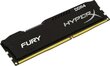 HyperX Fury Black, DDR4, 4GB, 2400MHz, CL15 (HX424C15FB/4) цена и информация | Operatyvioji atmintis (RAM) | pigu.lt