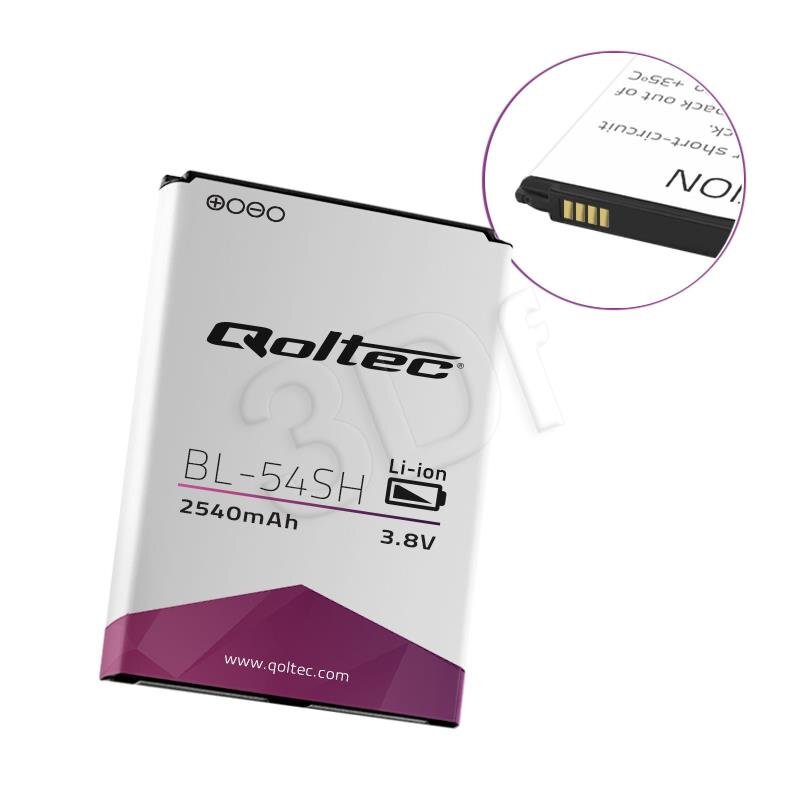 QOLTEC Battery for LG BL-54SH D405 L90, 2540mAh цена и информация | Priedai telefonams | pigu.lt