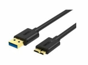 Кабель Unitek USB 3.0. microUSB-USB, 1,0м; Y-C461BBK цена и информация | Кабели и провода | pigu.lt