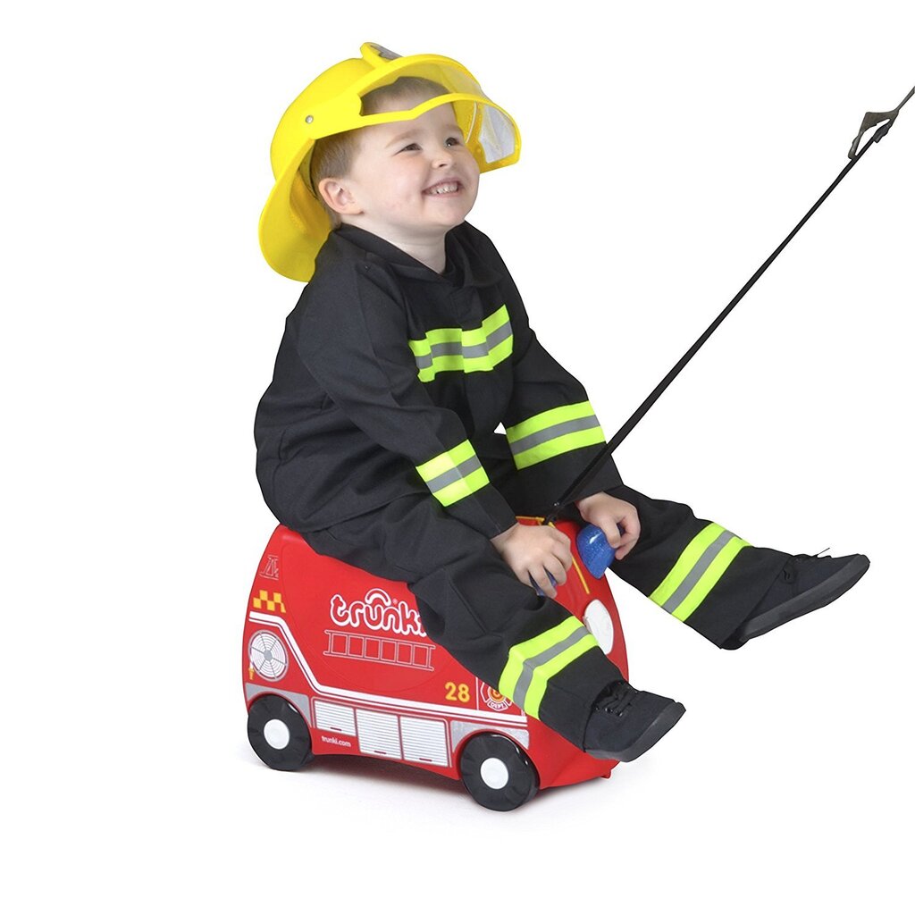 Vaikiškas lagaminas Trunki Frank Fire Truck kaina ir informacija | Lagaminai, kelioniniai krepšiai | pigu.lt