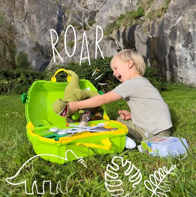 Vaikiškas lagaminas Trunki Dudley Dinosaur kaina ir informacija | Lagaminai, kelioniniai krepšiai | pigu.lt