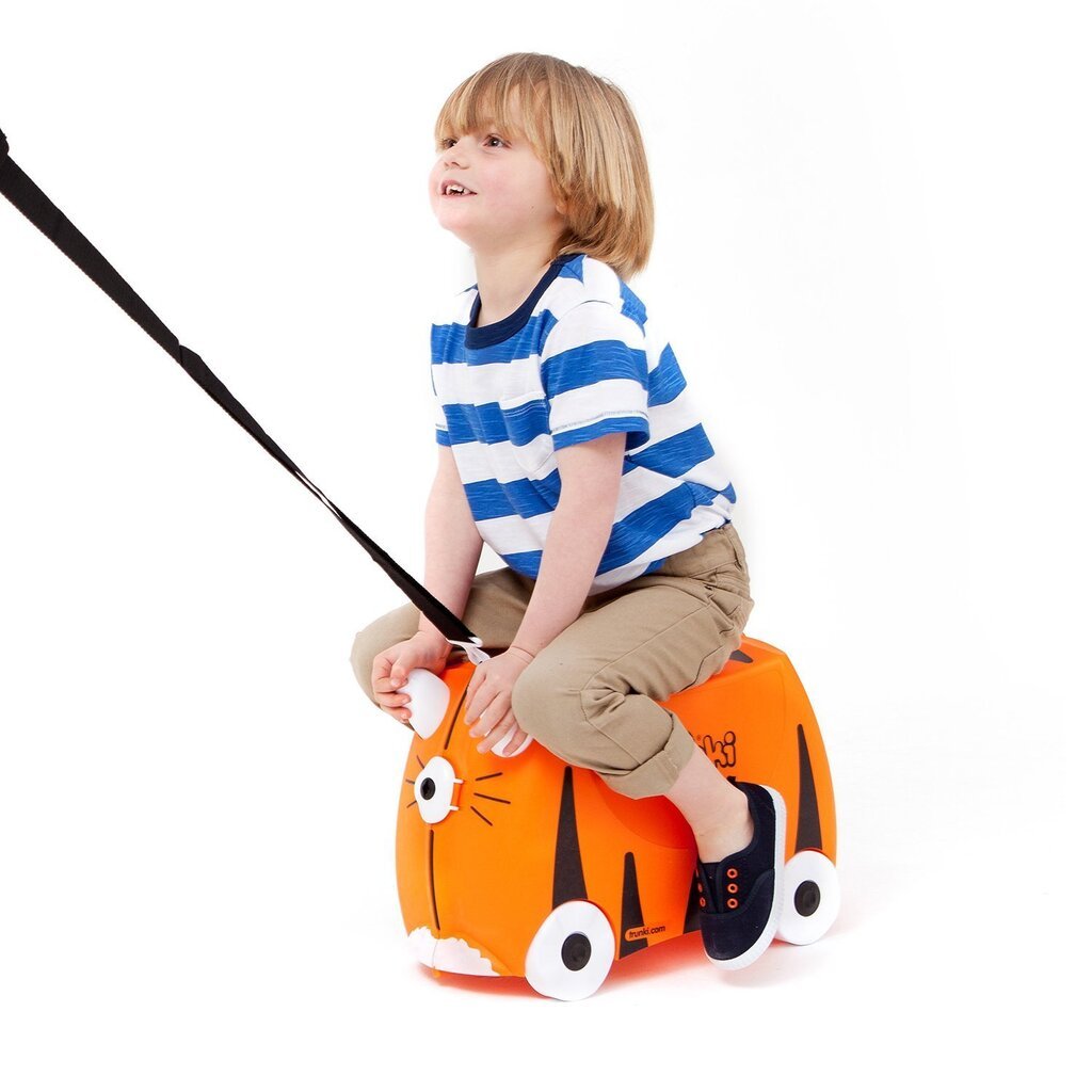 Vaikiškas lagaminas Trunki Tiger Tipu, oranžinis kaina ir informacija | Lagaminai, kelioniniai krepšiai | pigu.lt