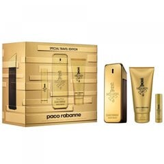 Rinkinys Paco Rabanne 1 Million: EDT vyrams 100 ml + dušo želė 100 ml + miniatiūra kaina ir informacija | Paco Rabanne Kvepalai, kosmetika | pigu.lt