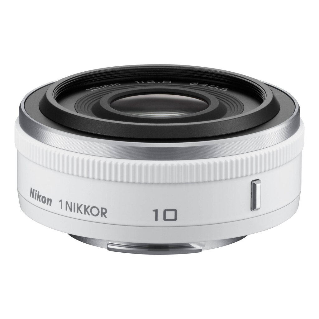 Nikon 1 Nikkor 10mm f/2.8, Balta цена и информация | Objektyvai | pigu.lt