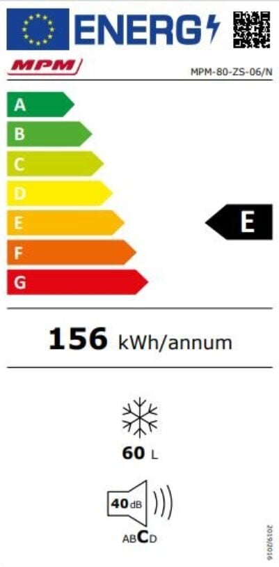 MPM-80-ZS-06 kaina ir informacija | Šaldikliai, šaldymo dėžės | pigu.lt