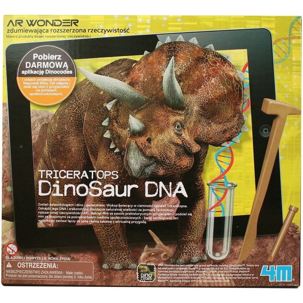 Kūrybinis rinkinys 4M Dinosaur DNA Triceratops kaina ir informacija | Lavinamieji žaislai | pigu.lt