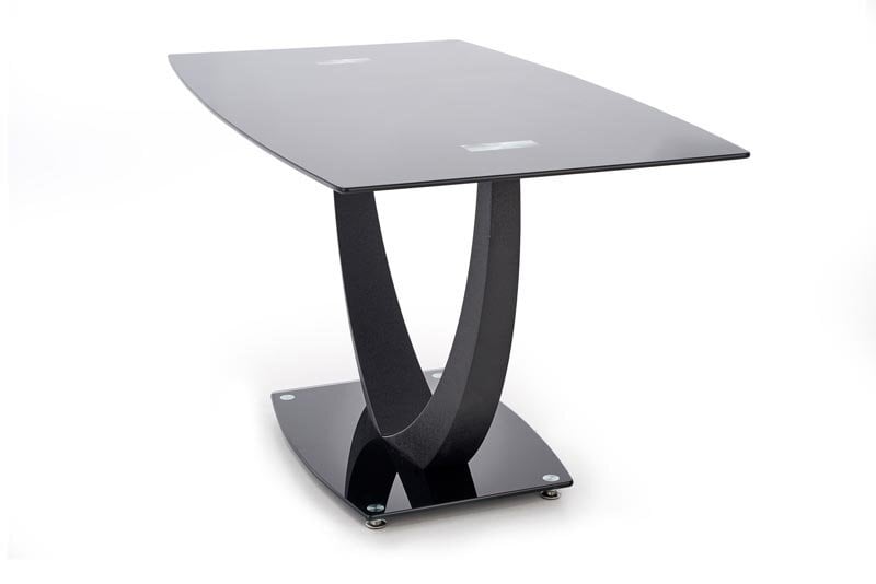 Valgomojo stalas Halmar Anton, juodas kaina ir informacija | Virtuvės ir valgomojo stalai, staliukai | pigu.lt