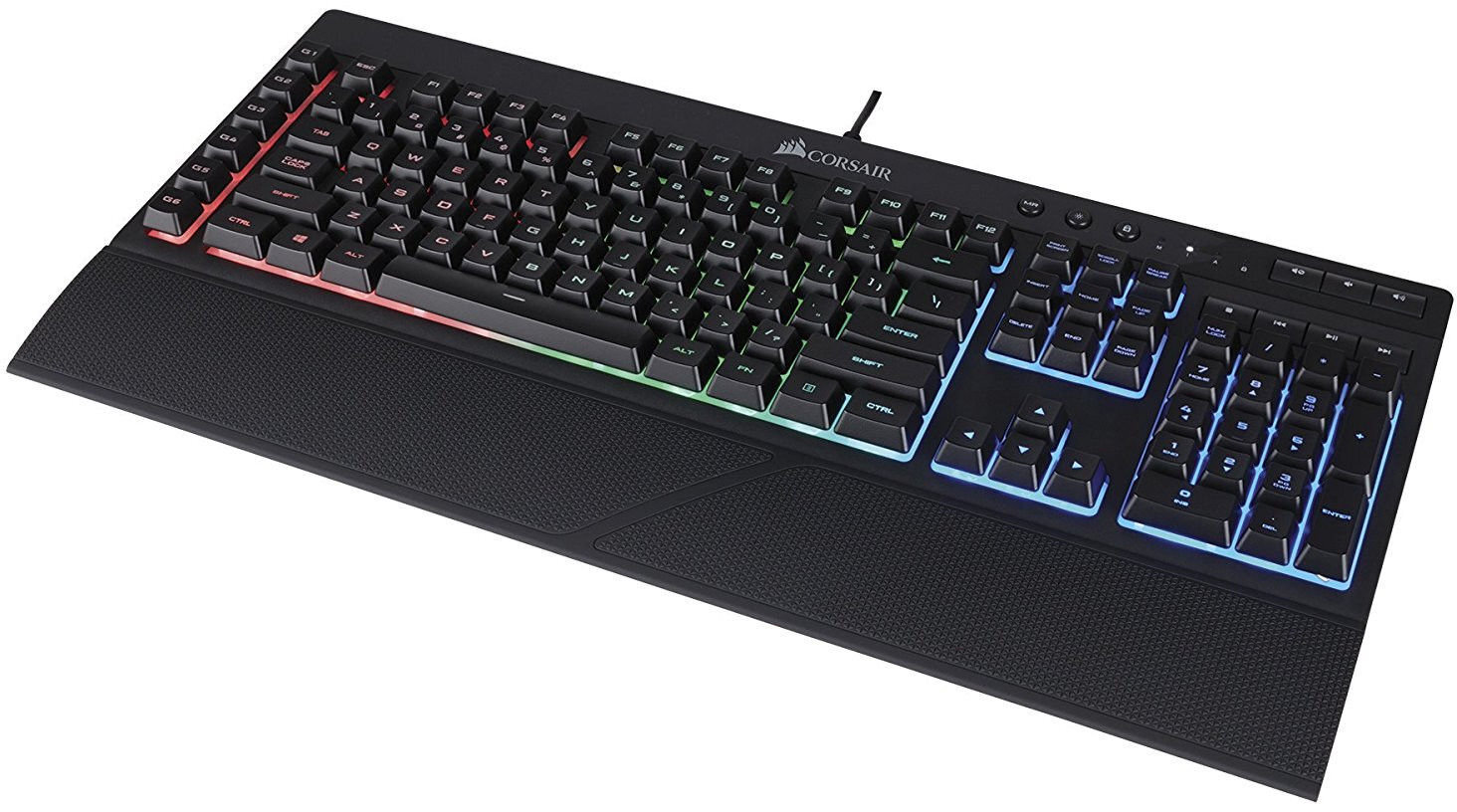 Corsair K55 RGB NA, juoda цена и информация | Klaviatūros | pigu.lt