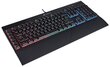 Corsair K55 RGB NA, juoda цена и информация | Klaviatūros | pigu.lt