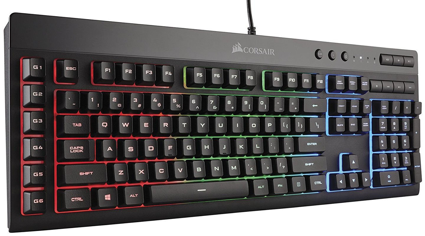 Corsair K55 RGB NA, juoda цена и информация | Klaviatūros | pigu.lt