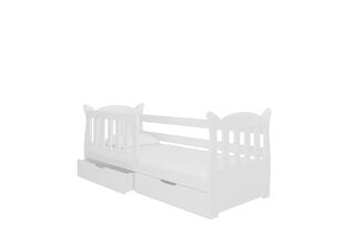 Vaikiška lova Lena, 160x75 cm, balta kaina ir informacija | Vaikiškos lovos | pigu.lt