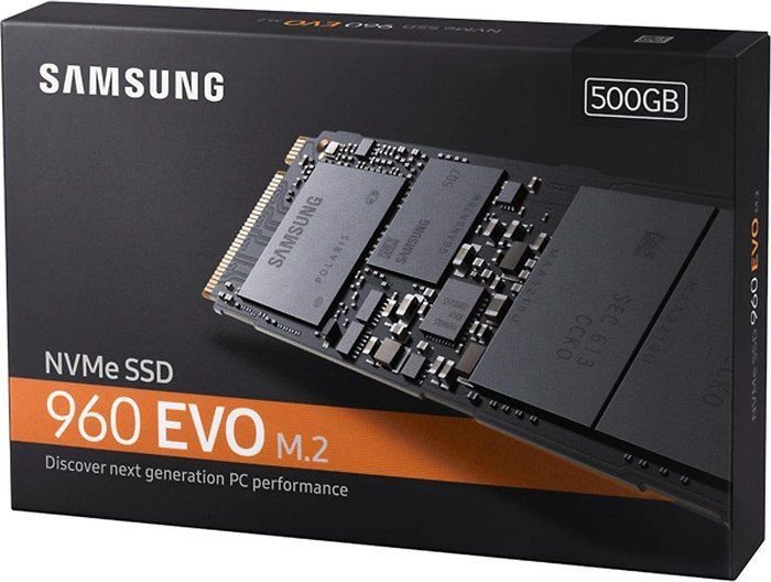 Samsung 960 Evo 500GB M.2 PCIe (MZ-V6E500BW) цена и информация | Vidiniai kietieji diskai (HDD, SSD, Hybrid) | pigu.lt