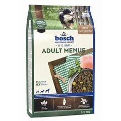 Bosch Petfood Adult Menue 3kg kaina ir informacija | Sausas maistas šunims | pigu.lt