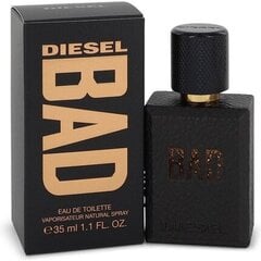 Diesel Bad EDT для мужчин, 35 мл цена и информация | Мужские духи | pigu.lt