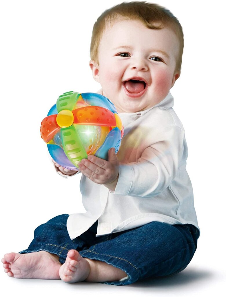 Švytintis ir skambantis kamuolys BKids kaina ir informacija | Žaislai kūdikiams | pigu.lt