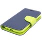 Apsauginis dėklas Telone Fancy Diary Bookstand skirtas Samsung Galaxy J3 (J320F), Mėlyna/Šviesiai žalia kaina ir informacija | Telefono dėklai | pigu.lt