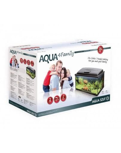 Aqua Szut akvariumo rinkinys Aqua4Family 80 цена и информация | Akvariumai ir jų įranga | pigu.lt